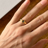 Bague texturée Saphir