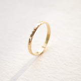 Alliance Martelée 2mm - Or 18 carats