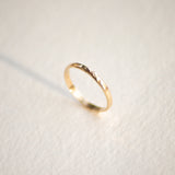 Alliance Martelée 2mm - Or 18 carats