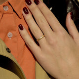 Alliance Striée 3mm - Or 18 carats