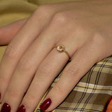 Bague Birthstone - or 18 carats