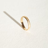 Alliance Striée 3mm - Or 18 carats