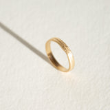 Alliance Nervure Feuille - Or 18 carats