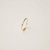 Hammered Wedding Ring 18 carat Gold 2mm Women