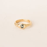 Bague texturée Saphir