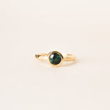 Bague texturée Tourmaline Verte