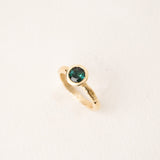 Bague texturée Tourmaline Verte
