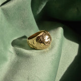 Bague Dôme texturée