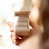 Solitaire fin et diamant - Or 18 carats