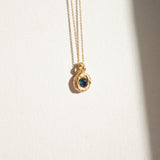 Collier texturé Saphir - Or 18 carats