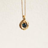 Collier texturé Saphir - Or 18 carats