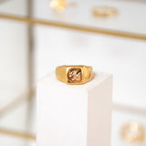 Pilar signet ring - To engrave