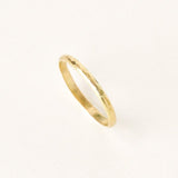 Hammered Wedding Ring 18 carat Gold 2mm Women