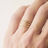 Alliance texturée 1,5mm - Or 18 carats