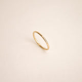 Hammered Wedding Ring 18 carat Gold 2mm Women