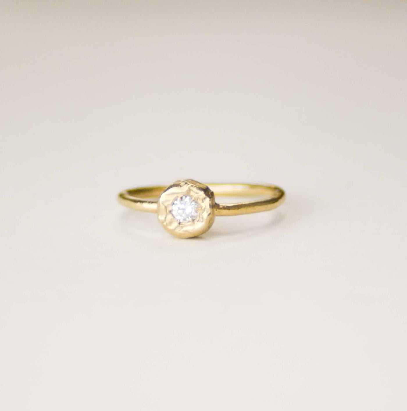 Bague Femme Fine En Pierre De Naissance Et CZ - Or Plaqué, Délicate, Cadeau Anniversaire Ou Fête