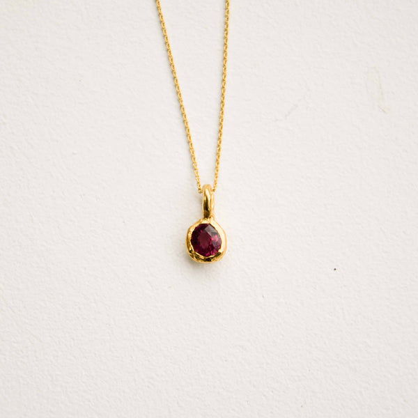 Pièce unique - Collier Grenat coeur
