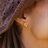 Boucles Atomes - Or 18 carats