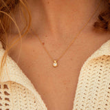 Collier bélière Diamant - Or 18 carats