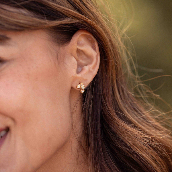 Boucles Atomes - Or 18 carats