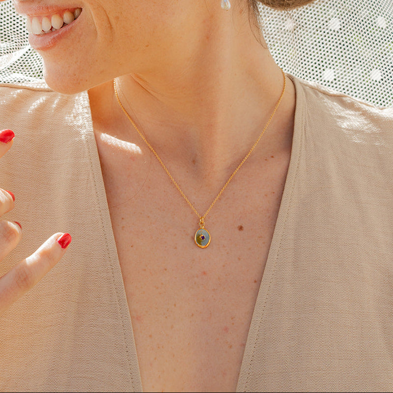 Collier Tintina et Pierre fine