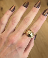 Bague Dôme texturée