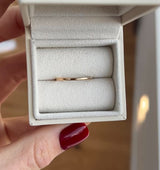 Hammered Wedding Ring 18 carat Gold 2mm Women