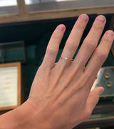 Solitaire fin et diamant - Or 18 carats